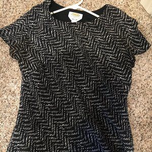 Talbot's Women's Patterned Silk Blouse